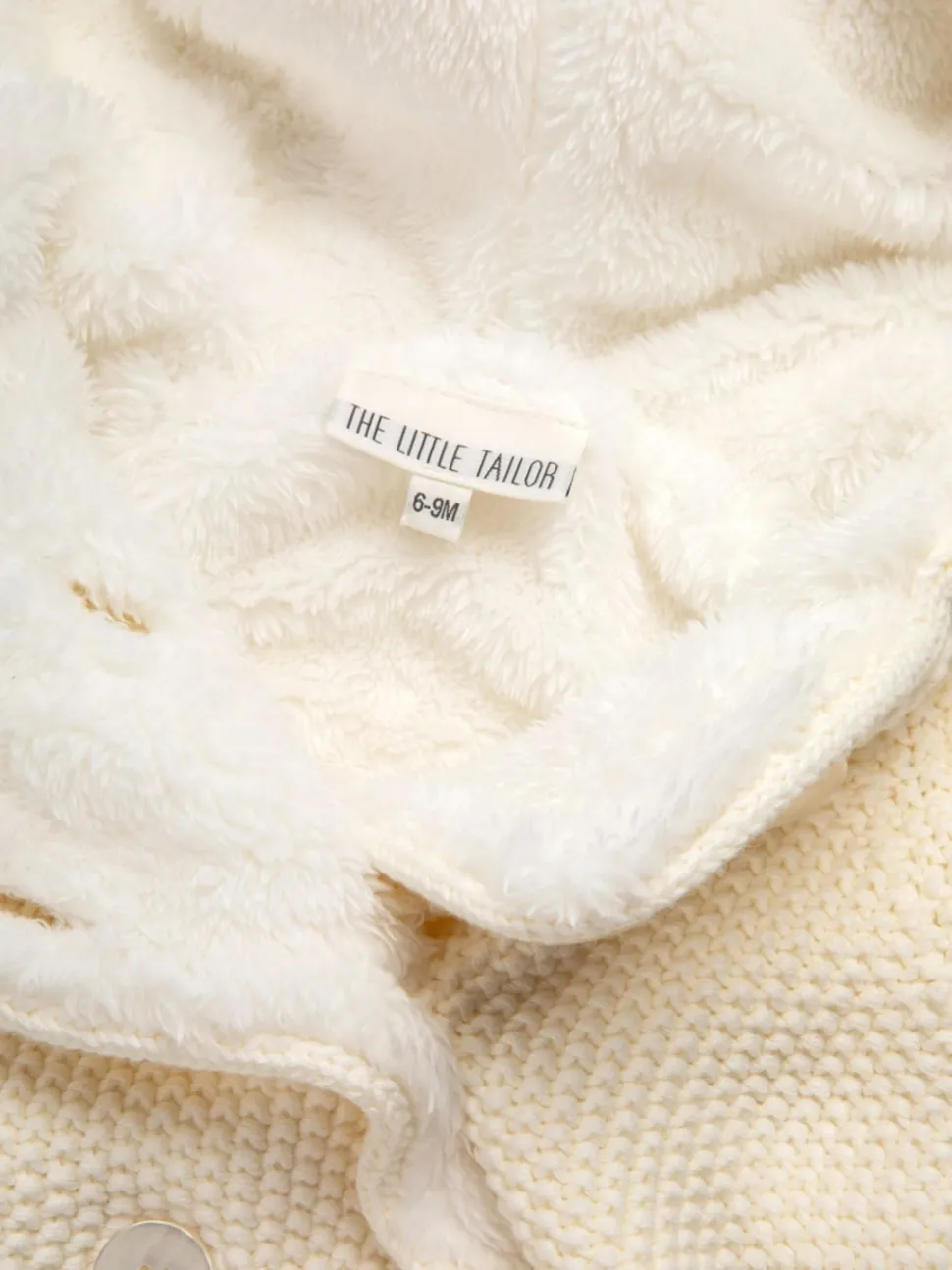 The Little Tailor Baby 100% Cotton Plush Lined Pixie Pram Coat