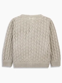 The Little Tailor Baby 100% Cotton Scallop Design Pointelle Cardigan