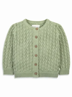 The Little Tailor Baby 100% Cotton Scallop Design Pointelle Cardigan