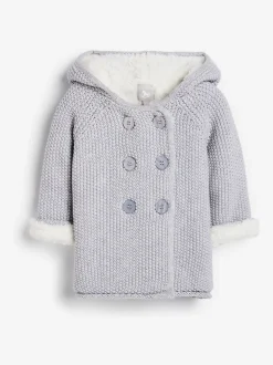 The Little Tailor Baby 100% Cotton Plush Lined Pixie Pram Coat