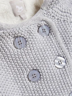 The Little Tailor Baby 100% Cotton Plush Lined Pixie Pram Coat