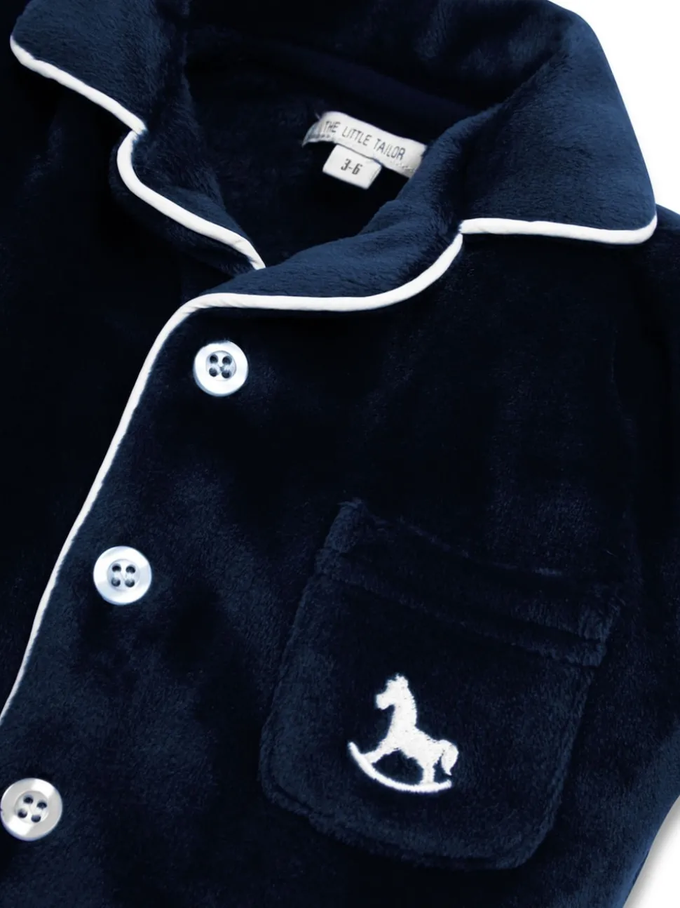 The Little Tailor Baby Luxury Soft Touch Velour Christmas Onsie Rompersuit
