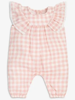The Little Tailor Baby Muslin 100% Cotton Playsuit