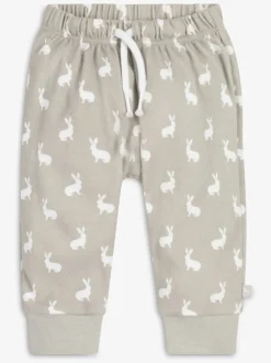 The Little Tailor Baby 2 Piece Jersey Bunny Print 100% Cotton Gift Set