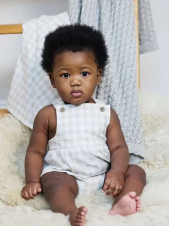 The Little Tailor Baby Woven Shorty 100% Cotton Romper