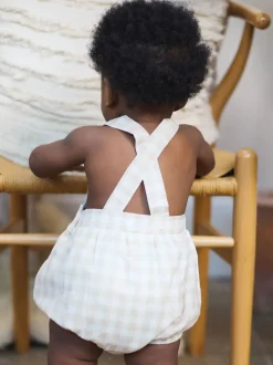 The Little Tailor Baby Woven Shorty 100% Cotton Romper