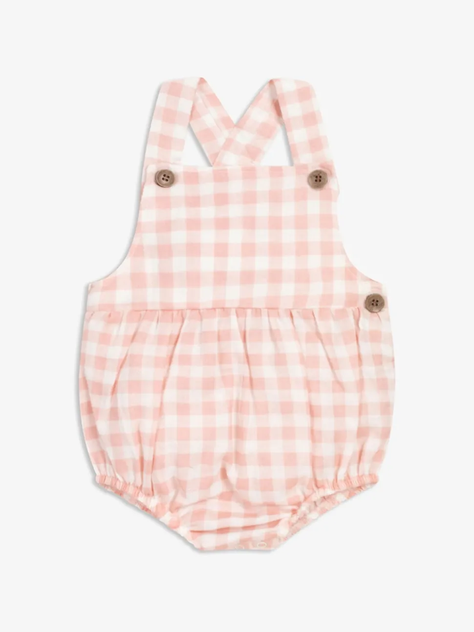 The Little Tailor Baby Woven Shorty 100% Cotton Dungarees