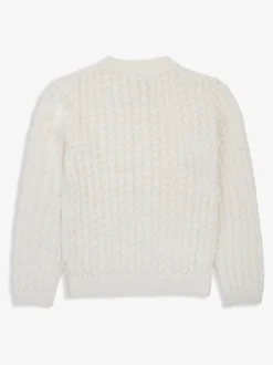 The Little Tailor Kids Scallop Design Pointelle Cardigan