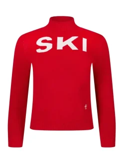 The Little Tailor Kids Ski Text Christmas Jumper