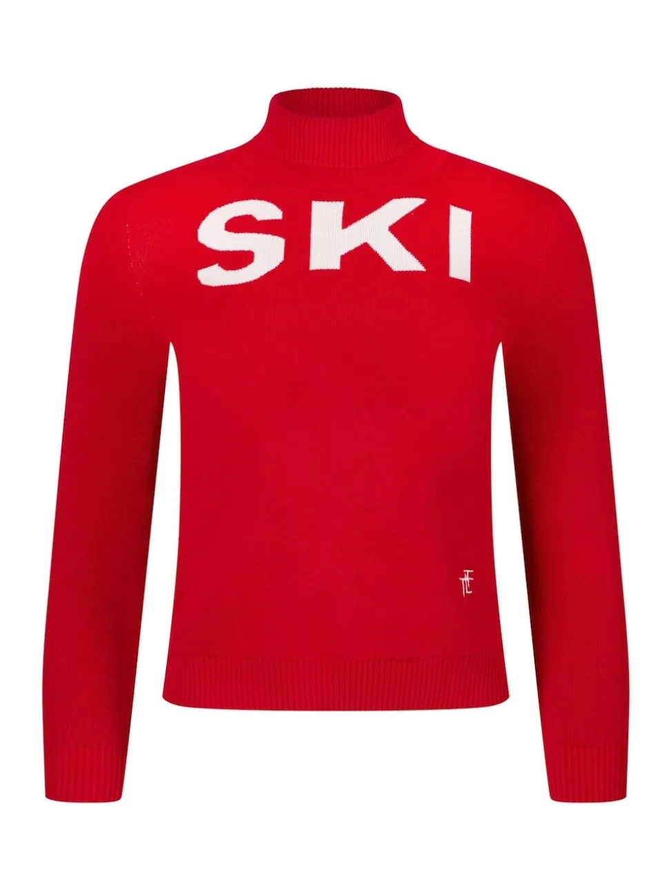 The Little Tailor Kids Ski Text Christmas Jumper