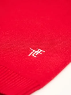 The Little Tailor Kids Ski Text Christmas Jumper