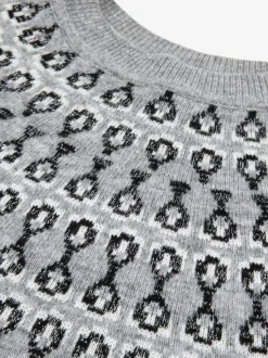 The Little Tailor Kids Smart Fairisle Knit Crew Neck Christmas Jumper