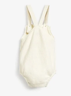 The Little Tailor Knitted Baby 100% Cotton Romper Bodysuit