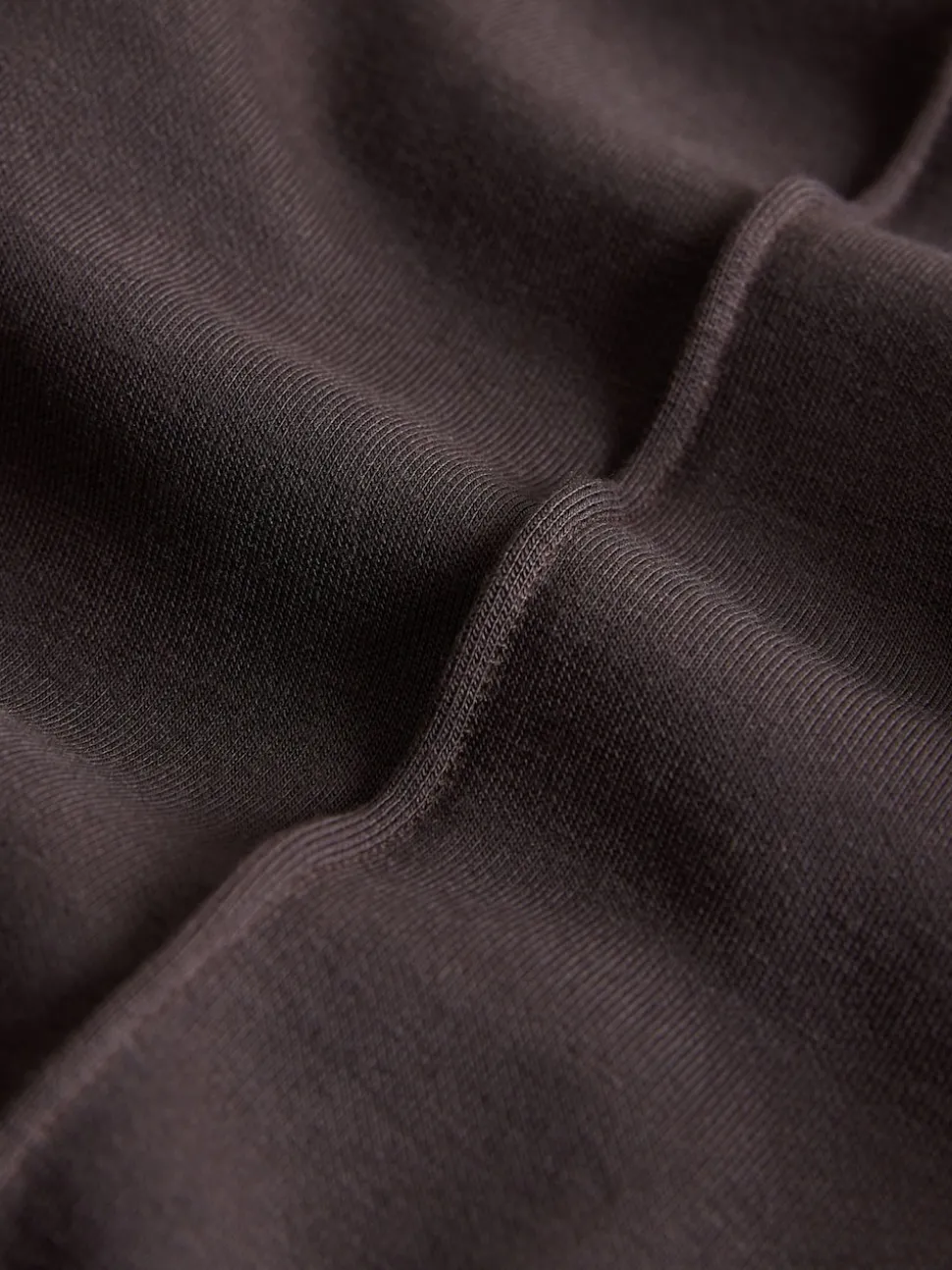 The Set Modal Jersey Crew and Wide Leg Joggers Set Chocolate Brown