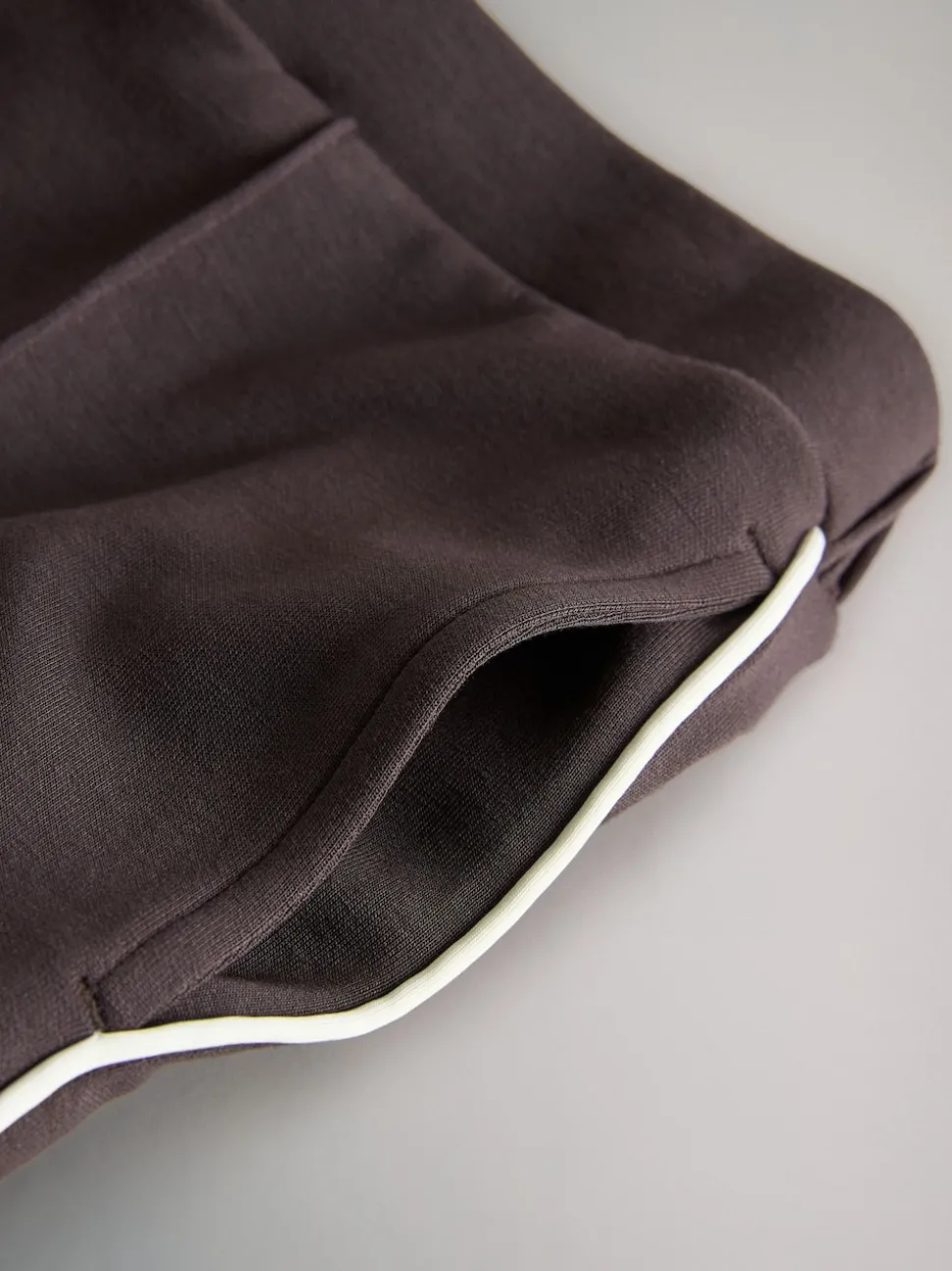 The Set Modal Jersey Crew and Wide Leg Joggers Set Chocolate Brown