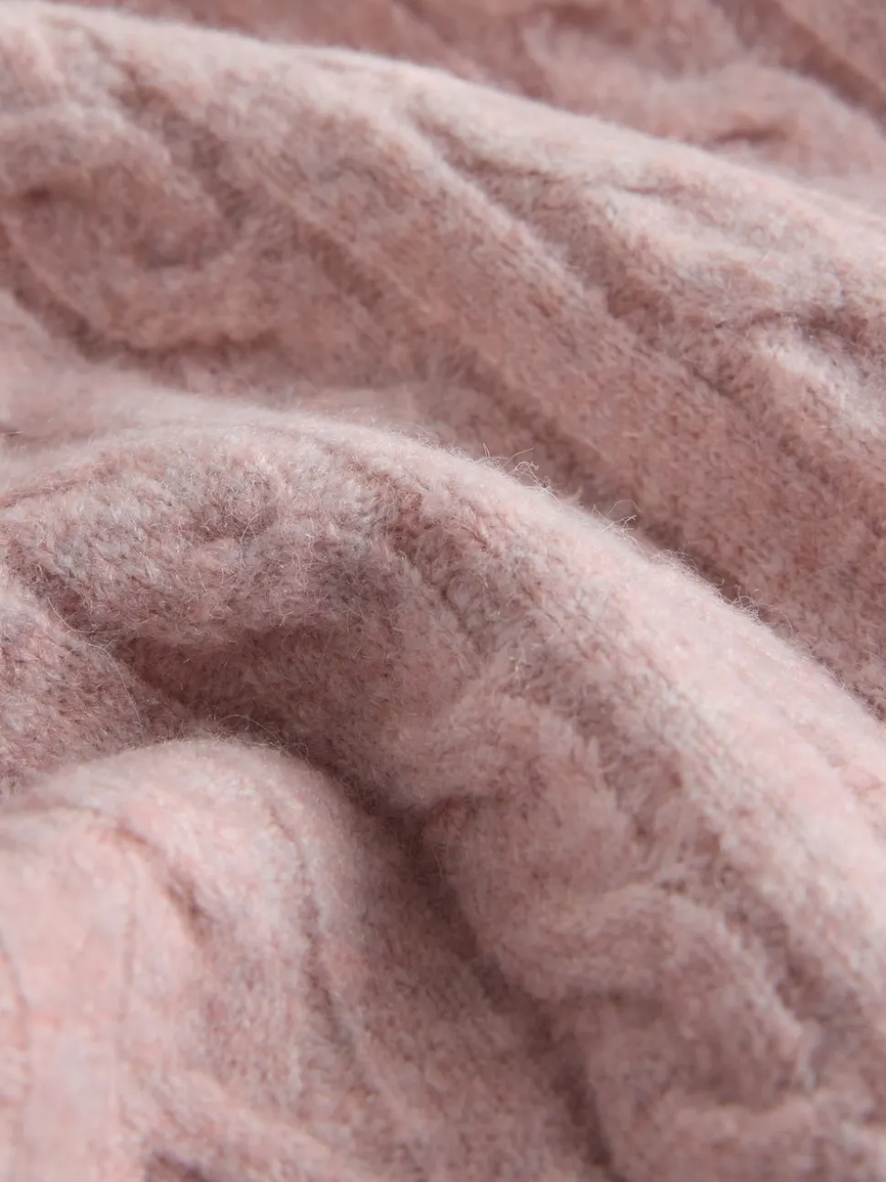 The Set 2 Pack Cable Knit Jumpers Pink/Brown