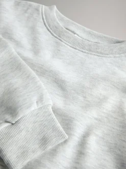 The Set 4 Pack Crew Neck Jersey Sweatshirts Neutral/Grey