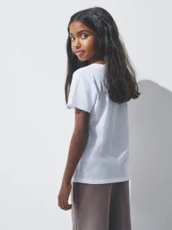 The Set 10 Pack Regular Short Sleeve Cotton Blend T-Shirts Black/Brown/Grey/Pink/Cream/White