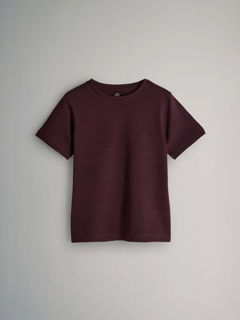 The Set 5 Pack Regular Short Sleeve Cotton T-Shirts Brown/Red/Pink/White