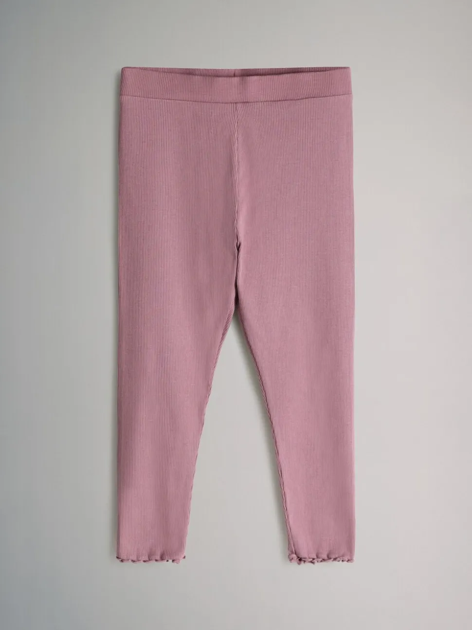 The Set 4 Pack Rib Cotton Leggings Navy Blue/Red/Pink/Stripe