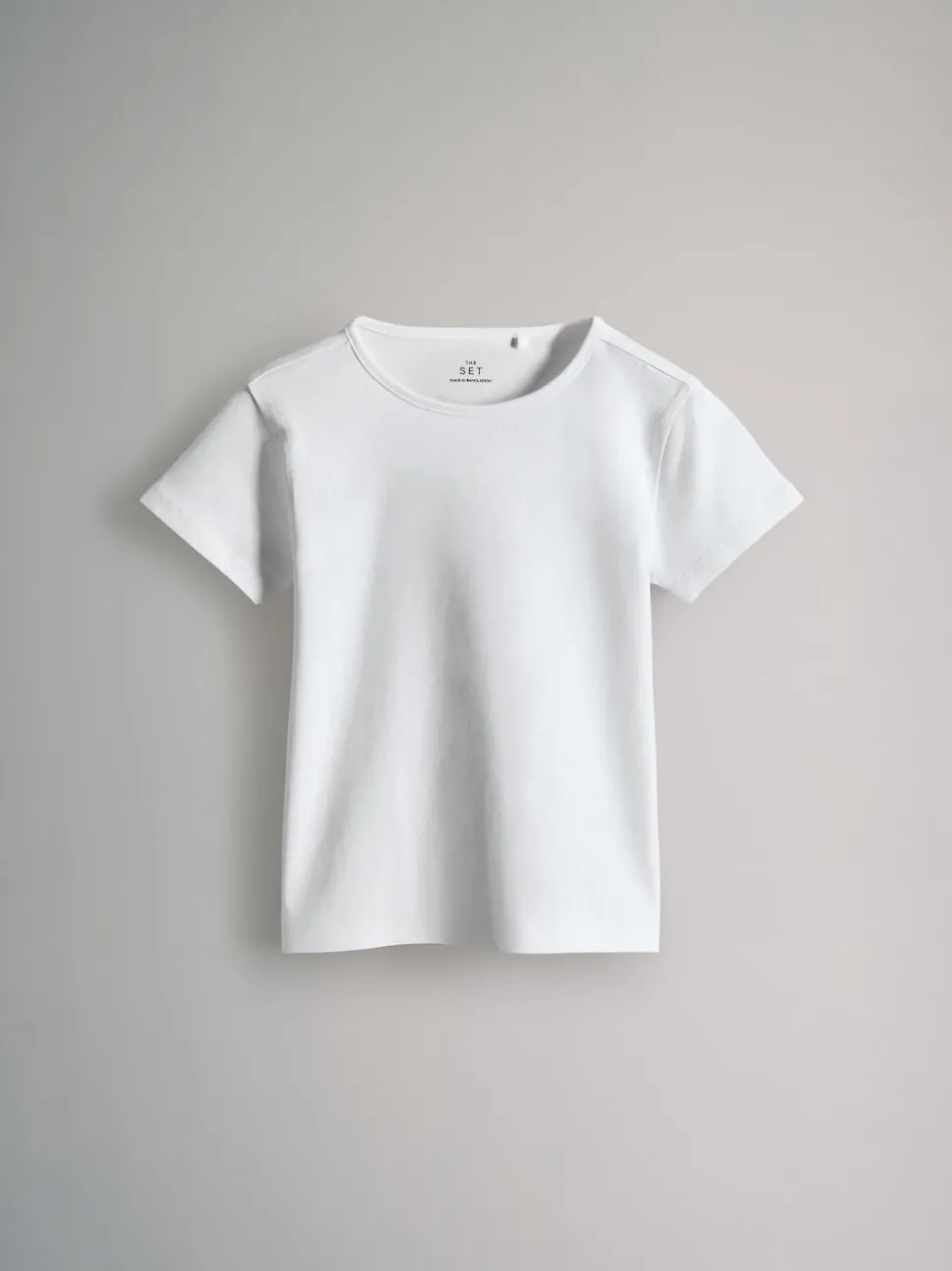 The Set 5 Pack Short Sleeve Crew Neck Cotton T-Shirts Black/Brown/Cream/Grey Marl