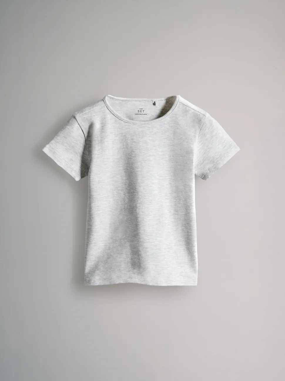 The Set 5 Pack Short Sleeve Crew Neck Cotton T-Shirts Black/Brown/Cream/Grey Marl