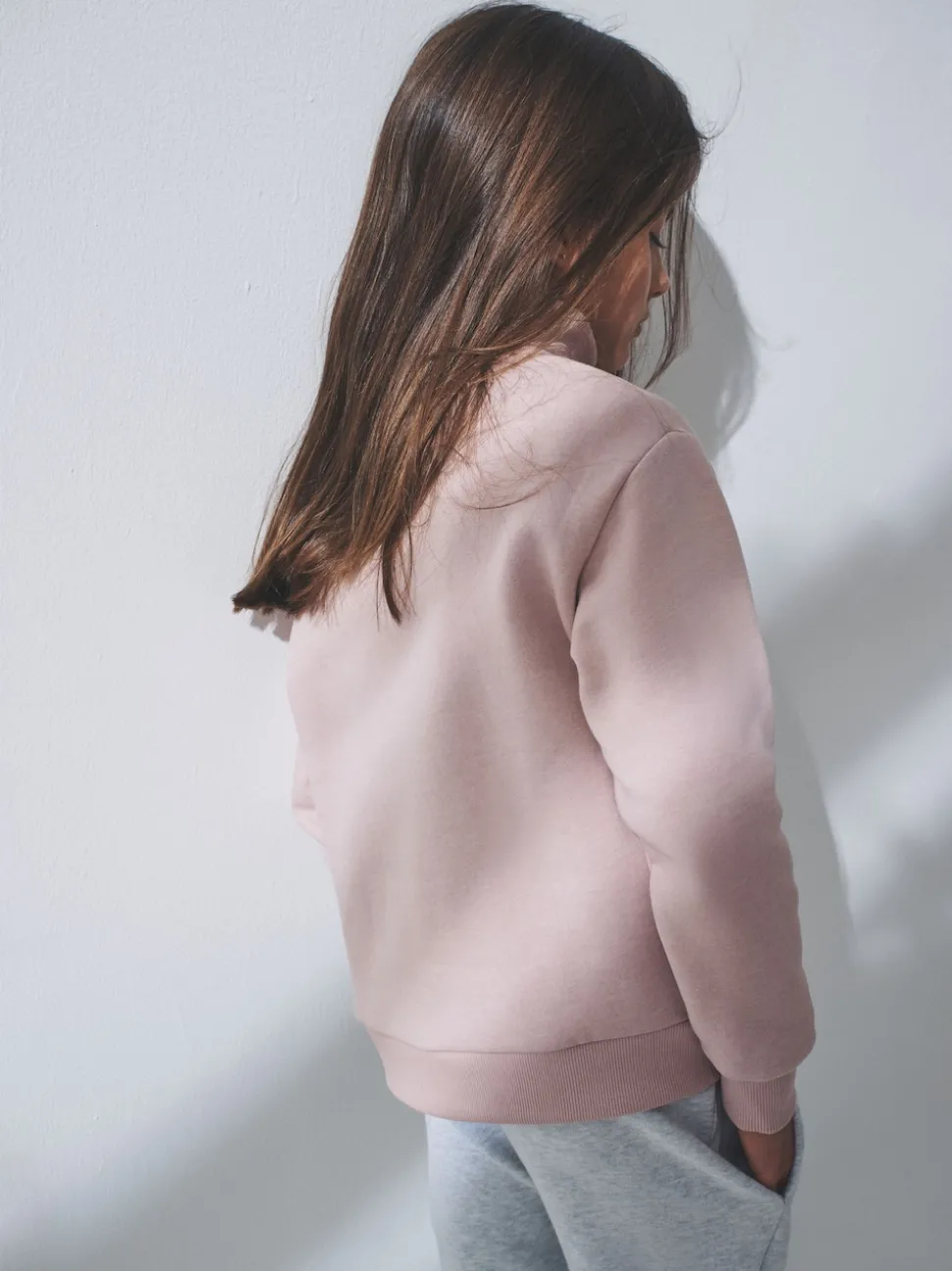 The Set 3 Pack Zip Neck Sweatshirts Brown/Pink/Stripe