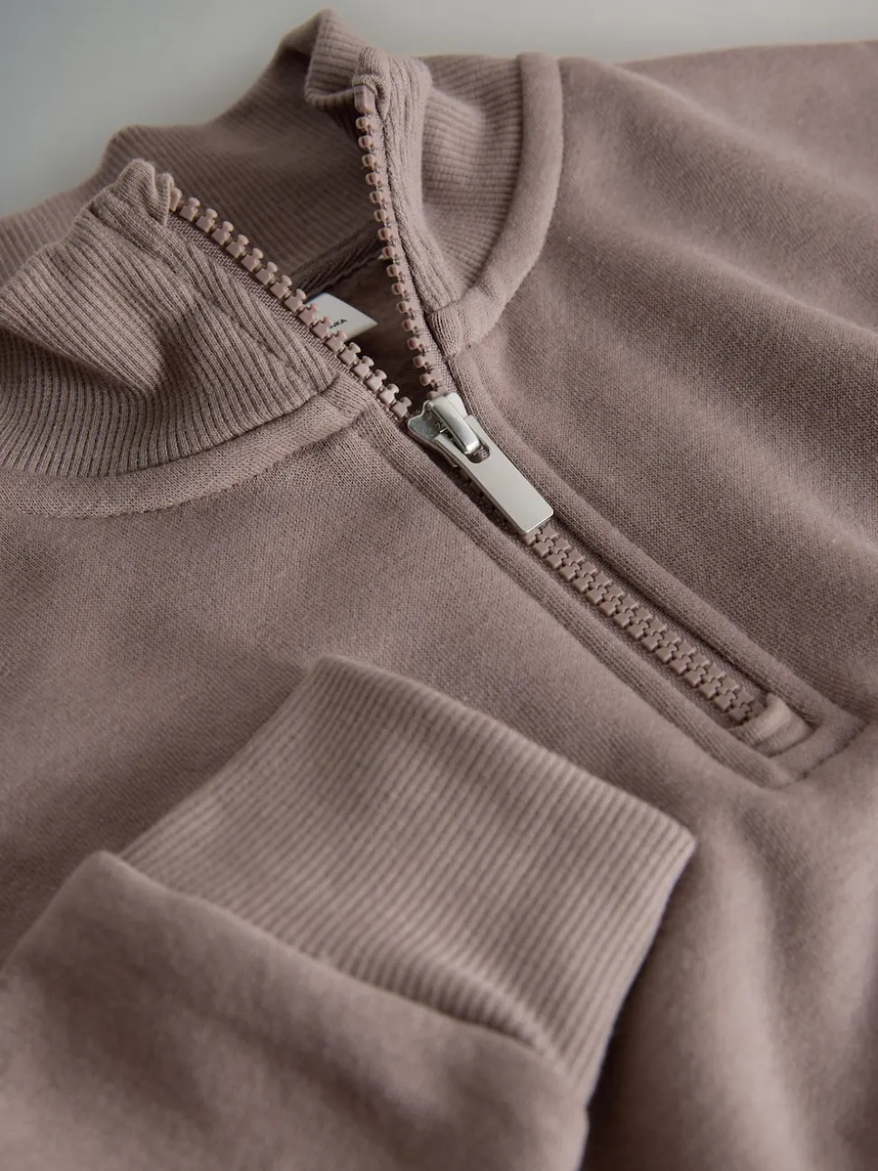 The Set 3 Pack Zip Neck Sweatshirts Brown/Pink/Stripe