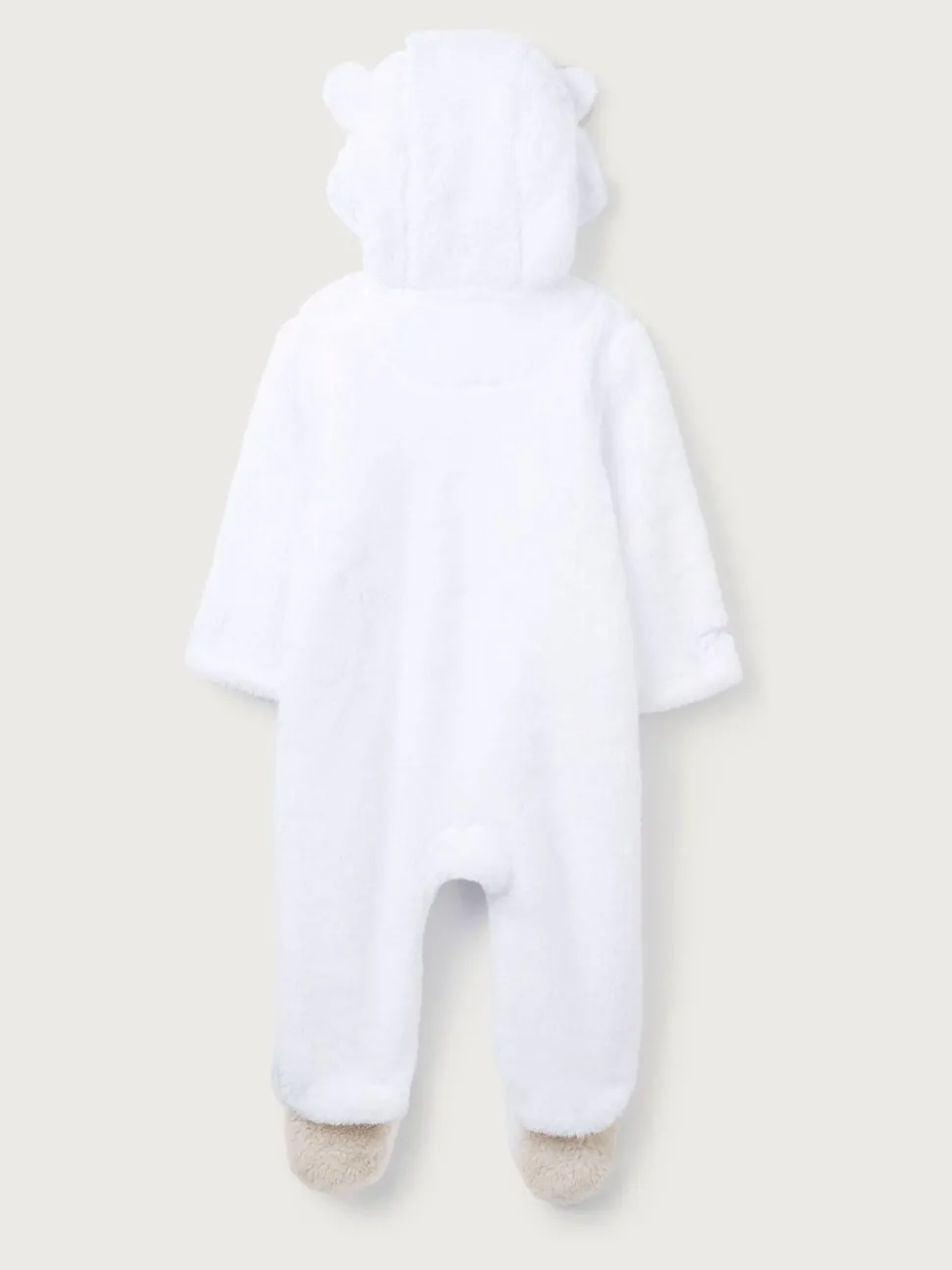 The White Company Fleece White Romper