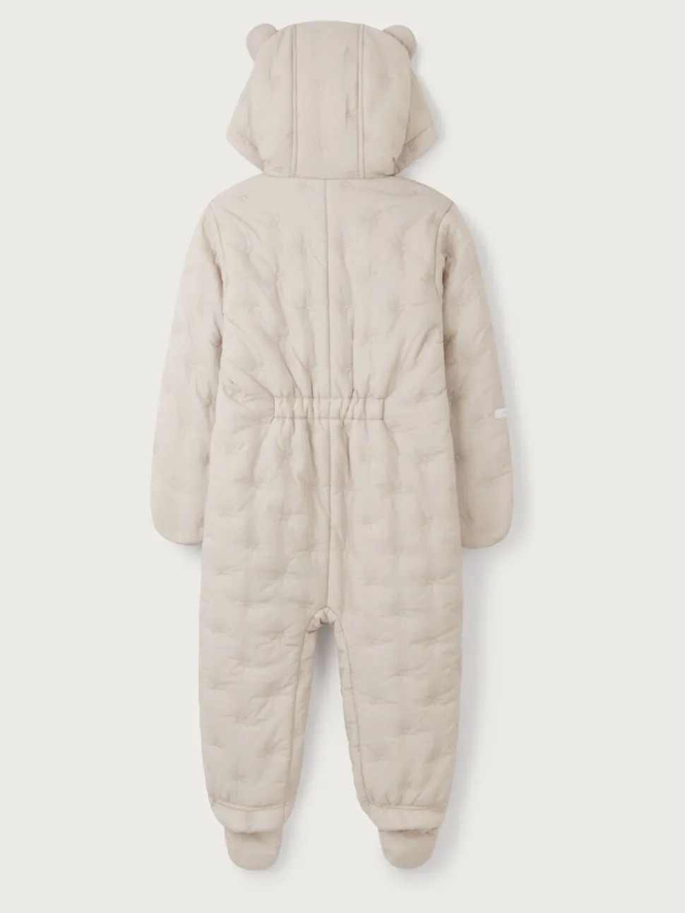 The White Company Natural Star Pebble Quilted Pramsuit