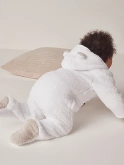 The White Company Pebble Fleece Romper