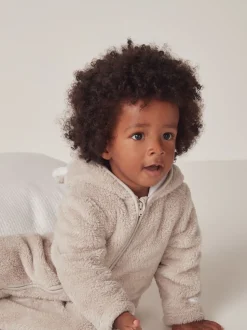 The White Company Pebble Fleece Romper