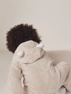 The White Company Pebble Fleece Romper