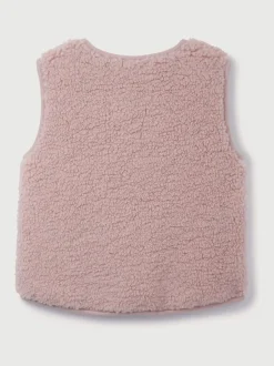 The White Company Pink Borg Gilet