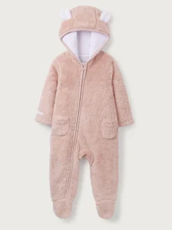 The White Company Pink Fleece Romper