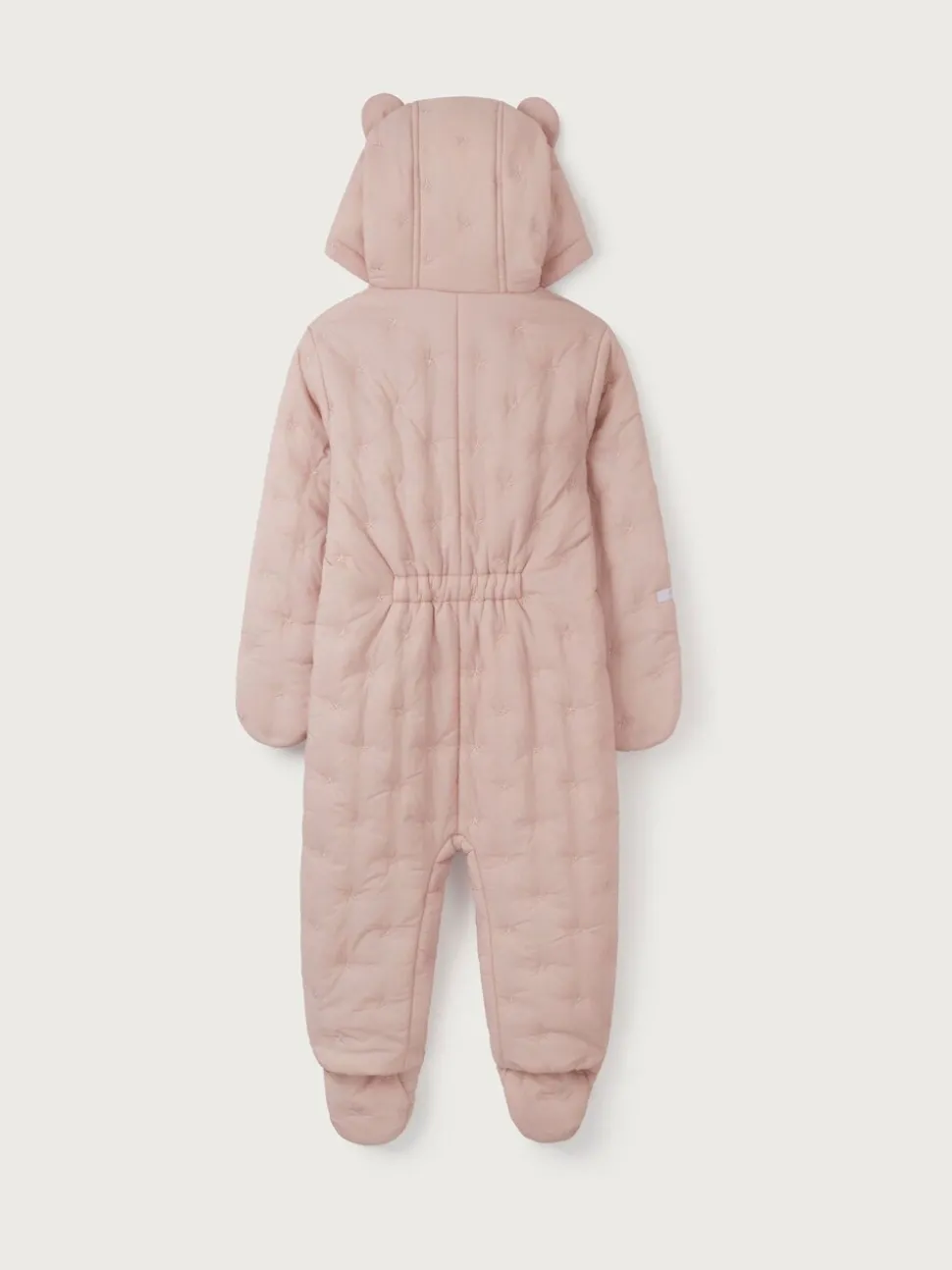 The White Company Pink Star Quilted Pramsuit