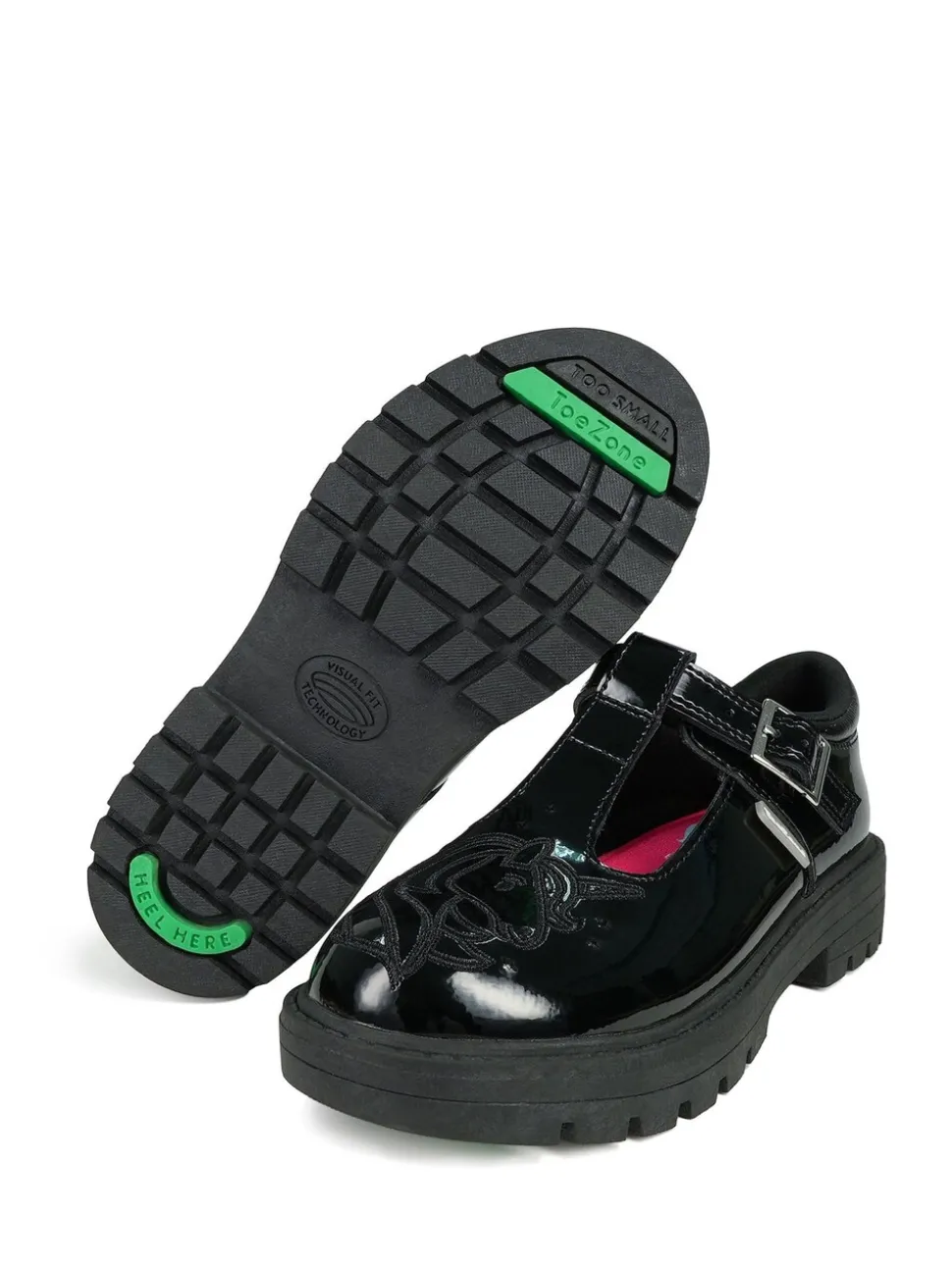 Toezone Adel T-Bar School Shoes