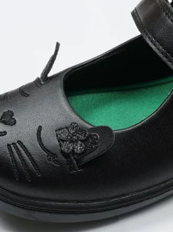 ToeZone Amy Girls Bunny School Shoes