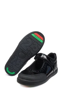 Toezone Black Sommer The School Shoe With Friendly Ortholite Insock