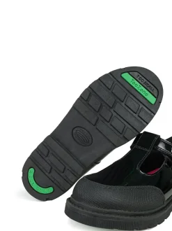 Toezone Clover Patent T-Bar School Shoes