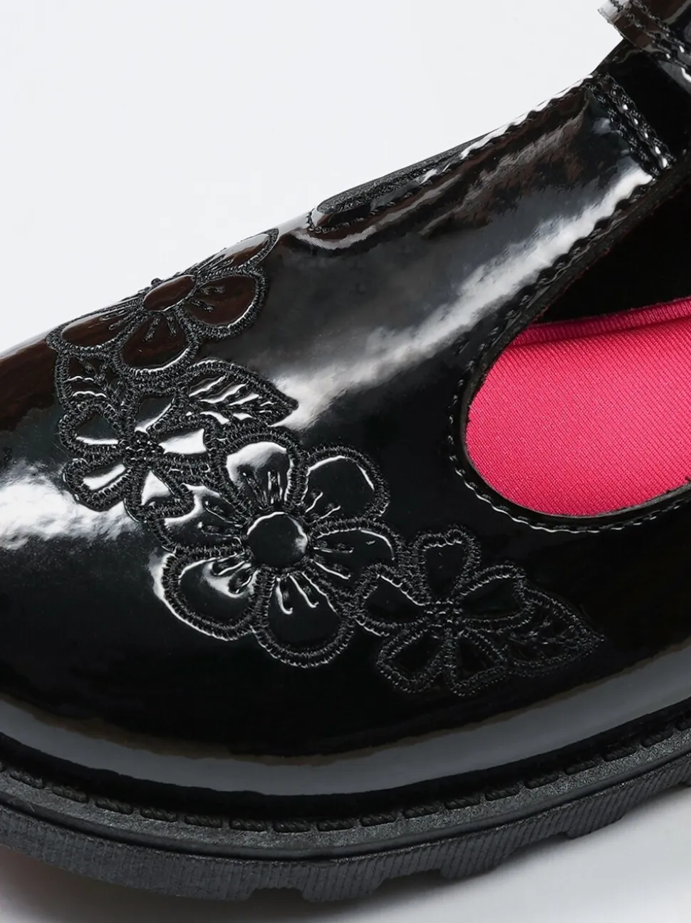 Toezone Flo Patent Flower School Shoes