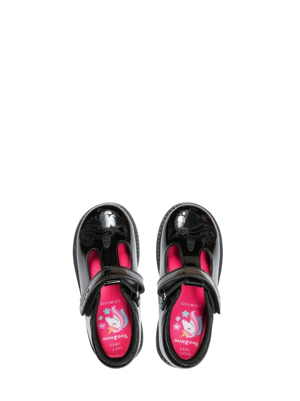Toezone Girls Elevate School With Ellie Unicorn Black Shoes