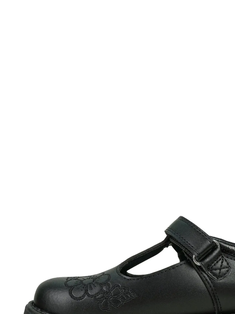 ToeZone Kat Flower School Shoes: Stylish design