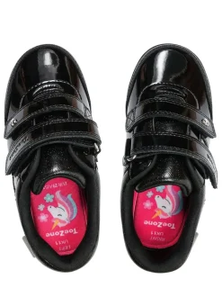 ToeZone Lia Girls Unicorn Shoes: Durable and non-slip outsole