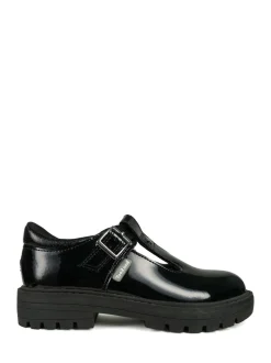 Toezone Pia Patent T-Bar Flower School Shoes