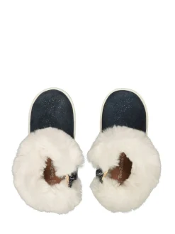 Toezone Girls Faith Suede Leather Faux Fur Zip Boots