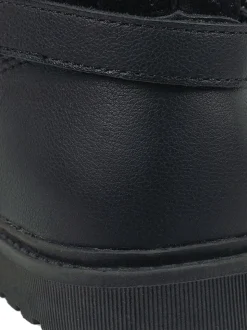 Toezone Lumi Faux Fur Zip Heart Buckle Boots