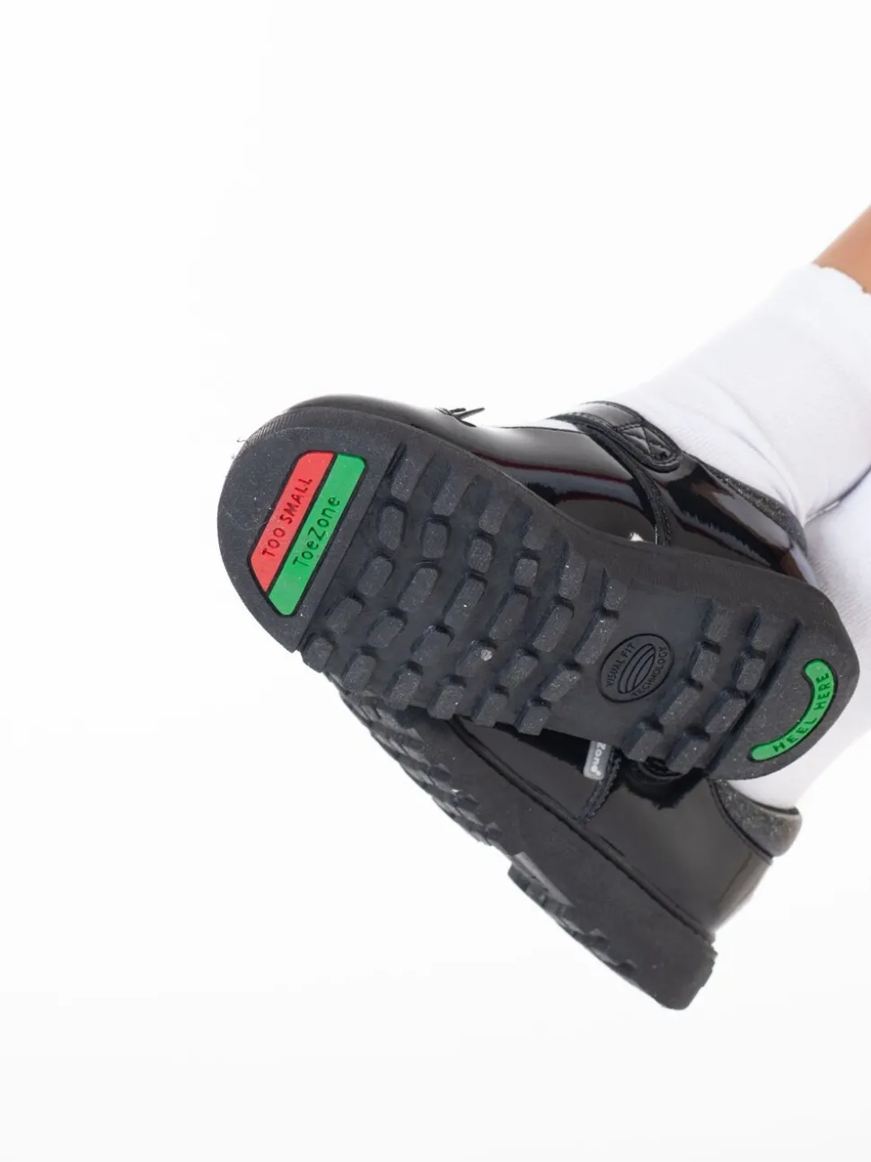 Toezone Millie Unicorn Patent T Bar School Shoes