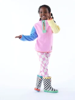 Tog 24 Pink Kids Texel Shaun the Sheep Zip Neck Fleece
