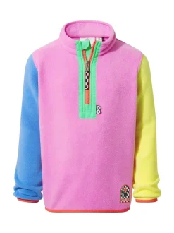 Tog 24 Pink Kids Texel Shaun the Sheep Zip Neck Fleece
